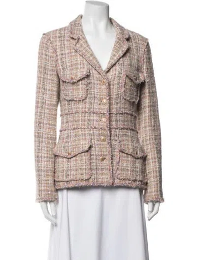 Pre-owned Chanel Vintage 2007 Blazer In Neutrals/purple