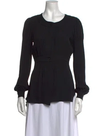 Pre-owned Chanel Vintage 2007 Blouse In Black