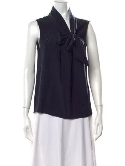 Pre-owned Chanel Vintage 2007 Blouse In Blue