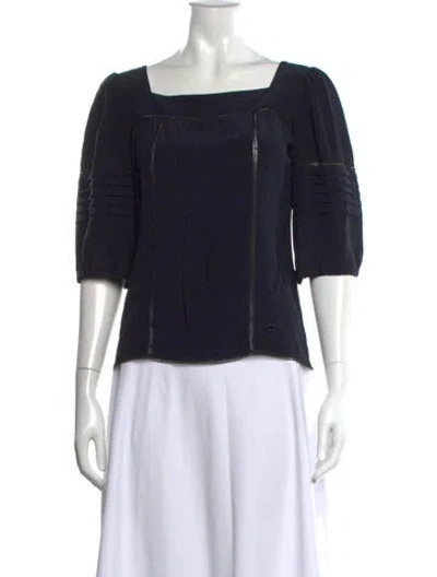 Pre-owned Chanel Vintage 2007 Blouse In Blue
