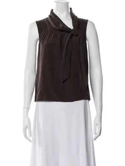 Pre-owned Chanel Vintage 2007 Blouse In Brown