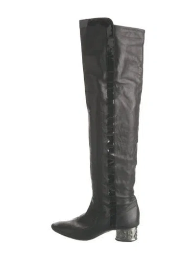 Pre-owned Chanel Vintage 2007 Boots In Black
