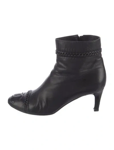 Pre-owned Chanel Vintage 2007 Boots In Black