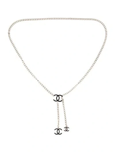 Pre-owned Chanel Vintage 2007 Chain-link Belt In Silver