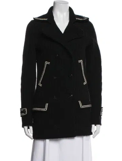Pre-owned Chanel Vintage 2007 Coat In Black