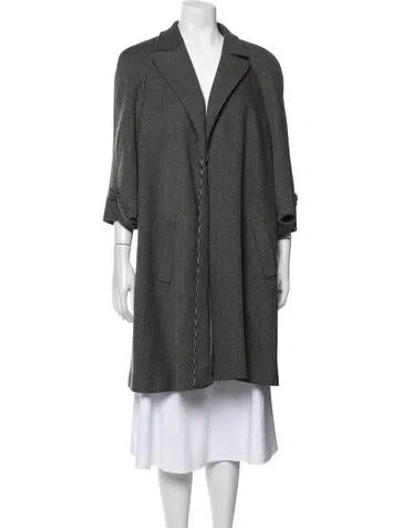 Pre-owned Chanel Vintage 2007 Coat In Black/grey