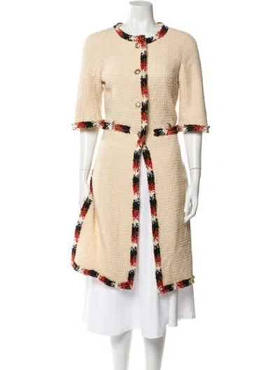 Pre-owned Chanel Vintage 2007 Coat In Neutral