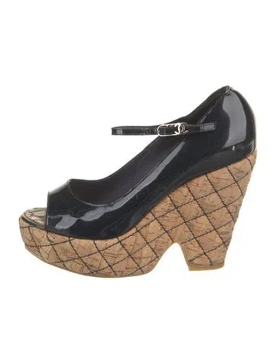 Pre-owned Chanel Vintage 2007 Espadrilles In Blue