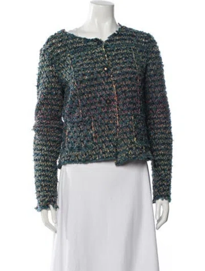 Pre-owned Chanel Vintage 2007 Evening Jacket In Blue
