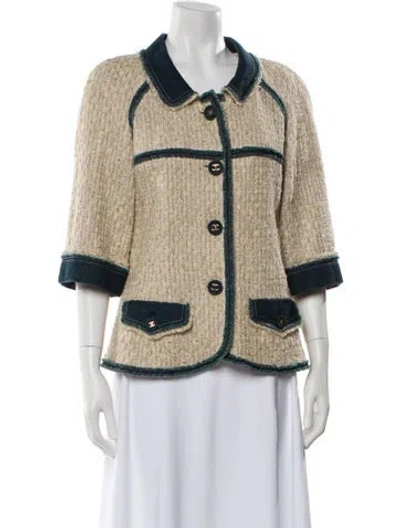 Pre-owned Chanel Vintage 2007 Evening Jacket In Neutral