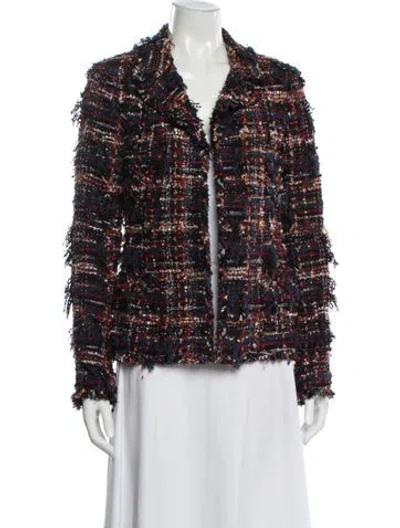Pre-owned Chanel Vintage 2007 Fur Jacket In Blue
