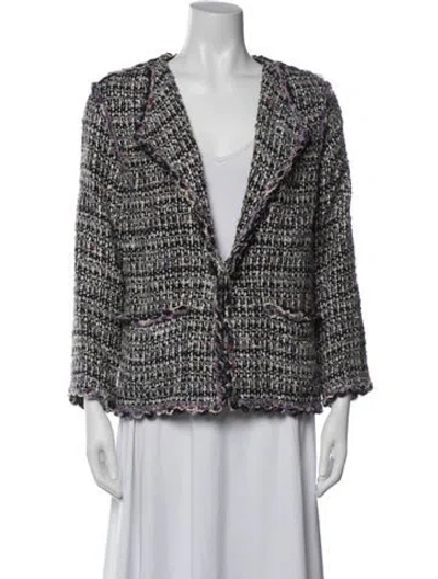 Pre-owned Chanel Vintage 2007 Jacket In Black/white