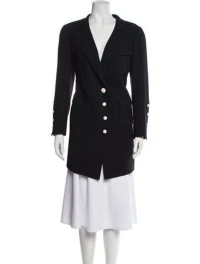 Pre-owned Chanel Vintage 2007 Peacoat In Black