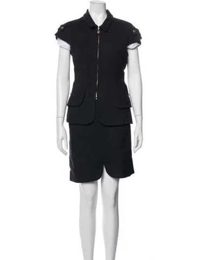 Pre-owned Chanel Vintage 2007 Skirt Set In Blue