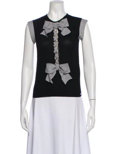 Pre-owned Chanel Vintage 2007 Sweater In Black