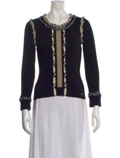 Pre-owned Chanel Vintage 2007 Sweater In Black