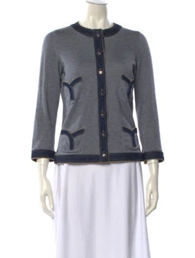 Pre-owned Chanel Vintage 2007 Sweater In Blue