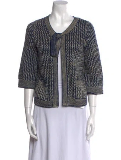 Pre-owned Chanel Vintage 2007 Sweater In Blue