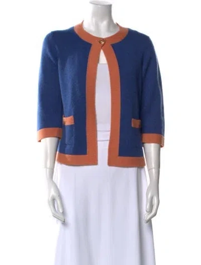 Pre-owned Chanel Vintage 2007 Sweater In Blue