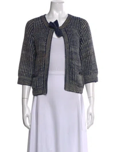 Pre-owned Chanel Vintage 2007 Sweater In Blue