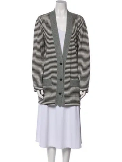 Pre-owned Chanel Vintage 2007 Sweater In Gray