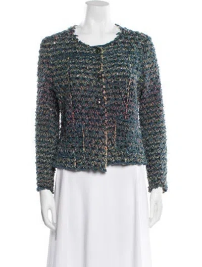 Pre-owned Chanel Vintage 2007 Sweater In Green