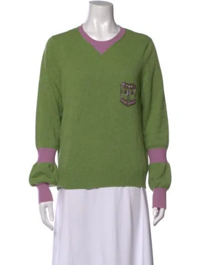 Pre-owned Chanel Vintage 2007 Sweater In Green