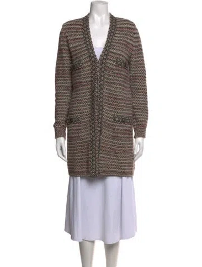 Pre-owned Chanel Vintage 2007 Sweater In Grey