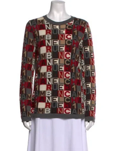 Pre-owned Chanel Vintage 2007 Sweater In Grey