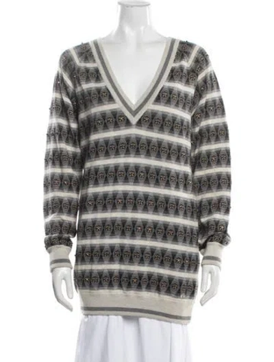 Pre-owned Chanel Vintage 2007 Sweater In Neutrals
