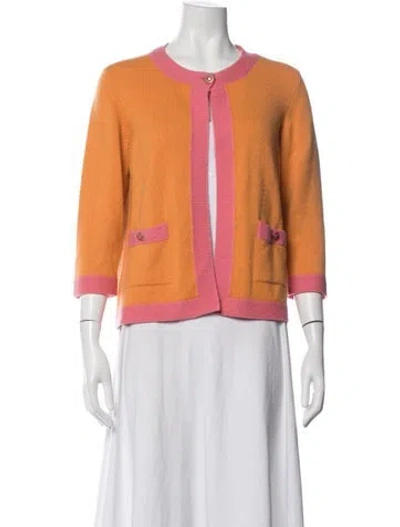 Pre-owned Chanel Vintage 2007 Sweater In Orange