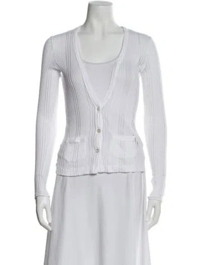 Pre-owned Chanel Vintage 2007 Sweater In White