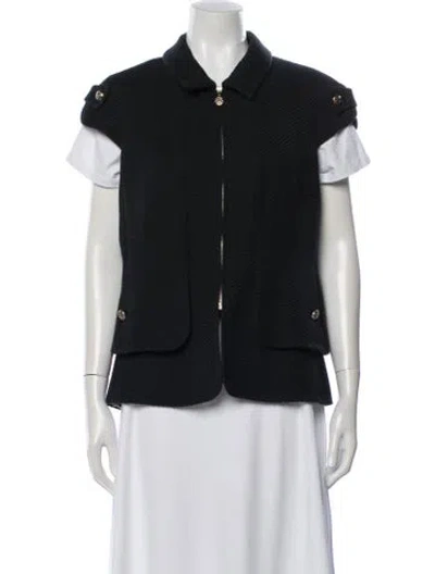 Pre-owned Chanel Vintage 2007 Vest In Black