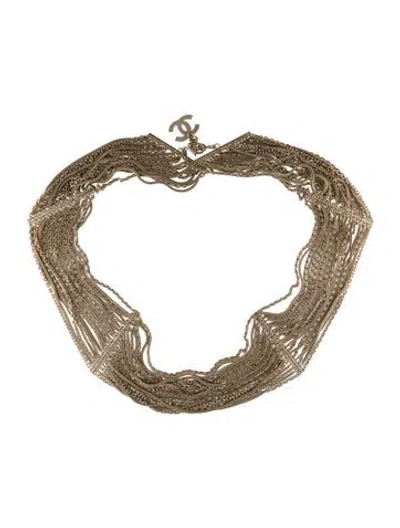 Pre-owned Chanel Vintage 2007 Waist Belt In Gold