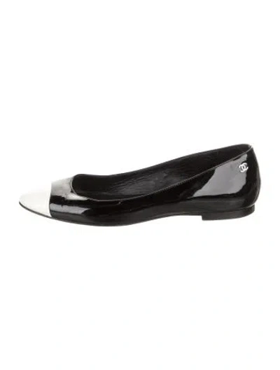 Pre-owned Chanel Vintage 2008 Ballet Flats In Black
