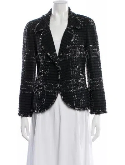Pre-owned Chanel Vintage 2008 Blazer In Black