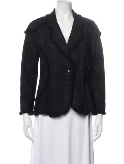 Pre-owned Chanel Vintage 2008 Blazer In Black