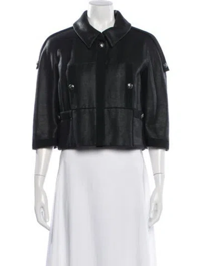 Pre-owned Chanel Vintage 2008 Blazer In Black