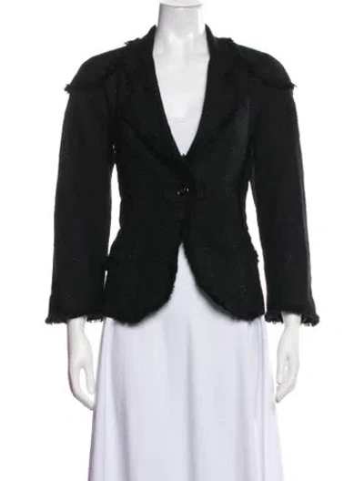 Pre-owned Chanel Vintage 2008 Blazer In Black