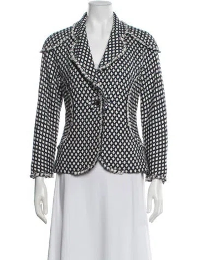 Pre-owned Chanel Vintage 2008 Blazer In Blue