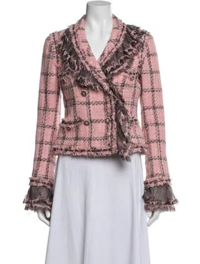 Pre-owned Chanel Vintage 2008 Blazer In Pink