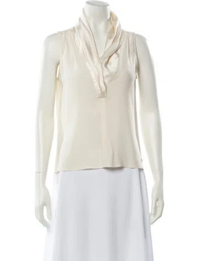 Pre-owned Chanel Vintage 2008 Blouse In Neutral