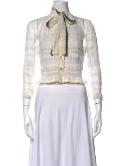 Pre-owned Chanel Vintage 2008 Blouse In Neutrals/white