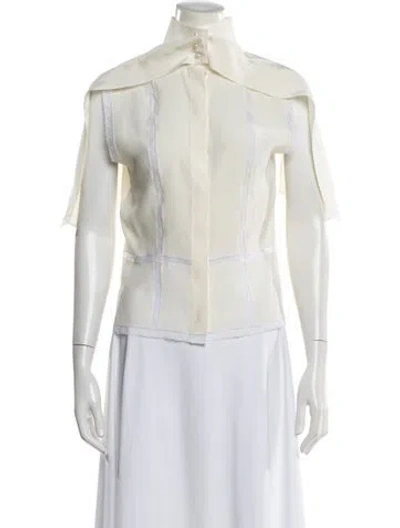 Pre-owned Chanel Vintage 2008 Blouse In White