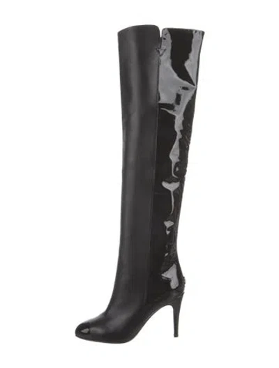 Pre-owned Chanel Vintage 2008 Boots In Black