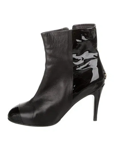Pre-owned Chanel Vintage 2008 Boots In Black