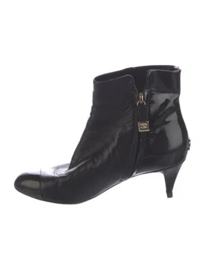 Pre-owned Chanel Vintage 2008 Boots In Black