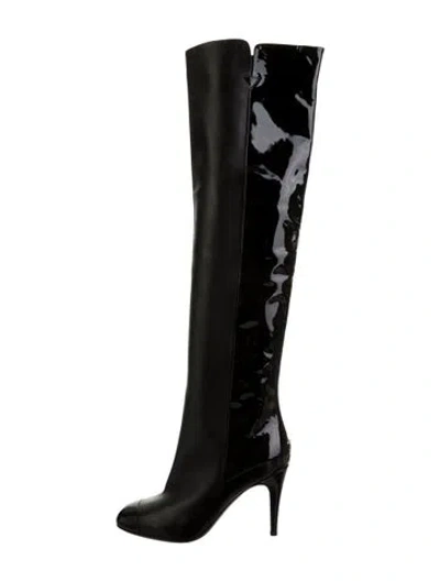 Pre-owned Chanel Vintage 2008 Boots In Black