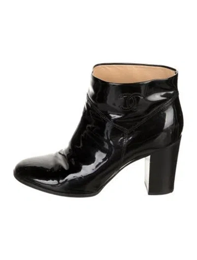 Pre-owned Chanel Vintage 2008 Boots In Black