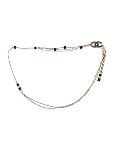 Pre-owned Chanel Vintage 2008 Chain-link Belt In Silver